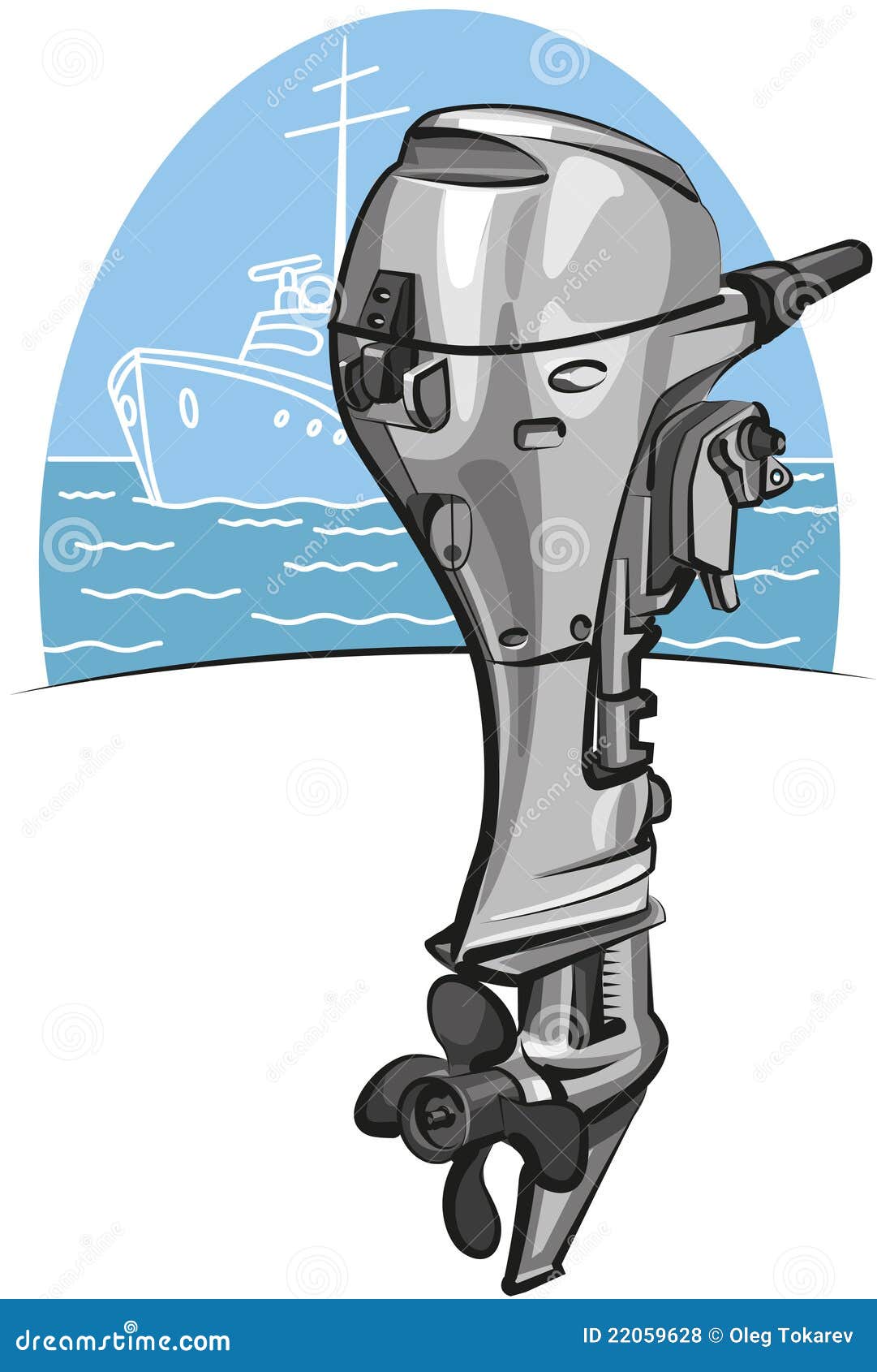 Outboard Boat Motor Royalty Free Stock Photos - Image: 22059628