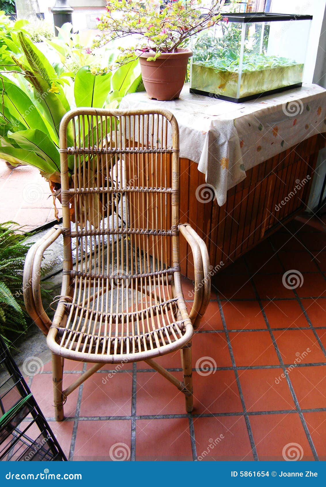 Outdoor Cane Furniture Stock Images - Image: 5861654