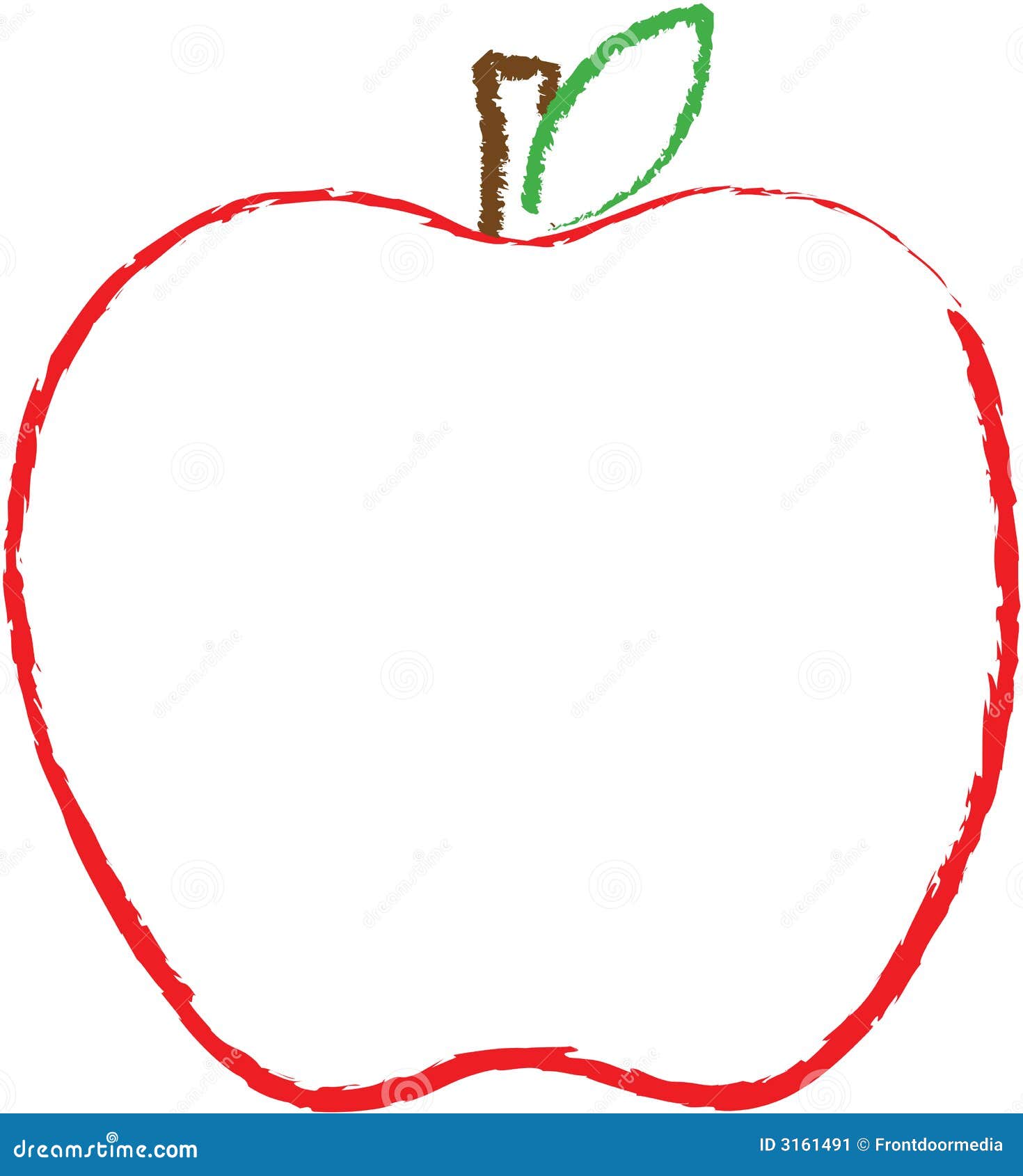 apple outline clip art - photo #35