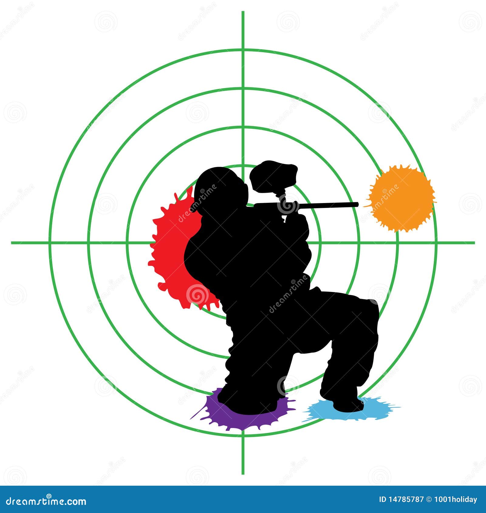 Paintball Target Royalty Free Stock Photography - Image: 14785787