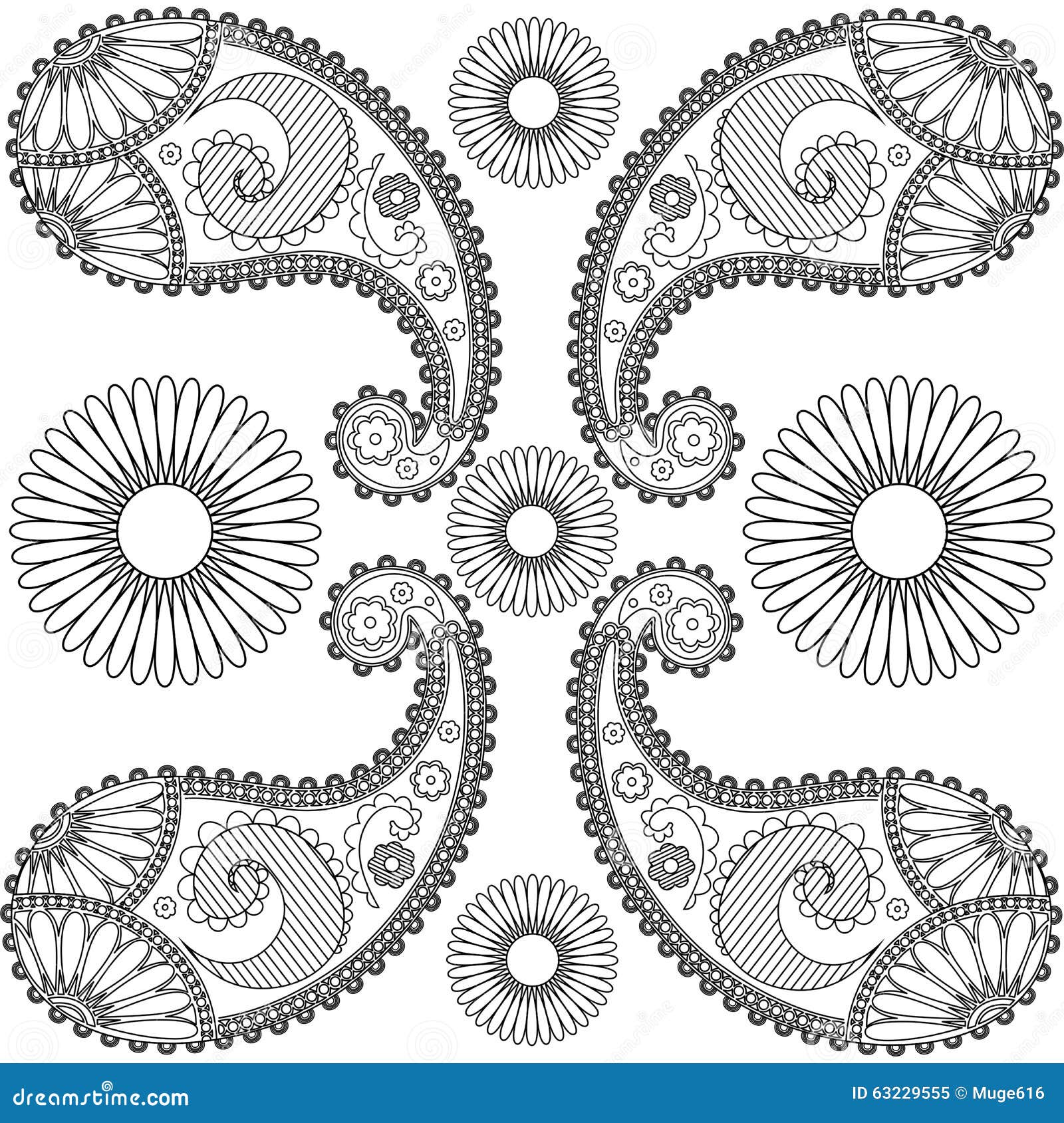 Paisley Doodles,black And White Mandala,coloring Pages,paisley For