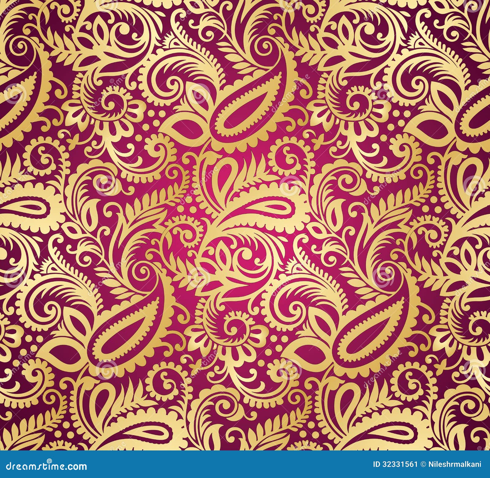 Paisley Seamless Wallpaper Stock Image - Image: 32331561