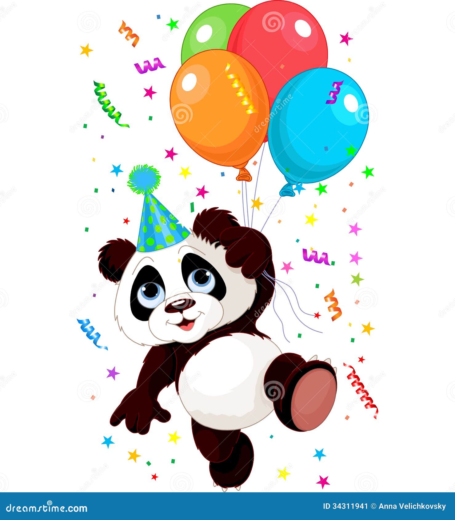 clipart panda balloon - photo #36