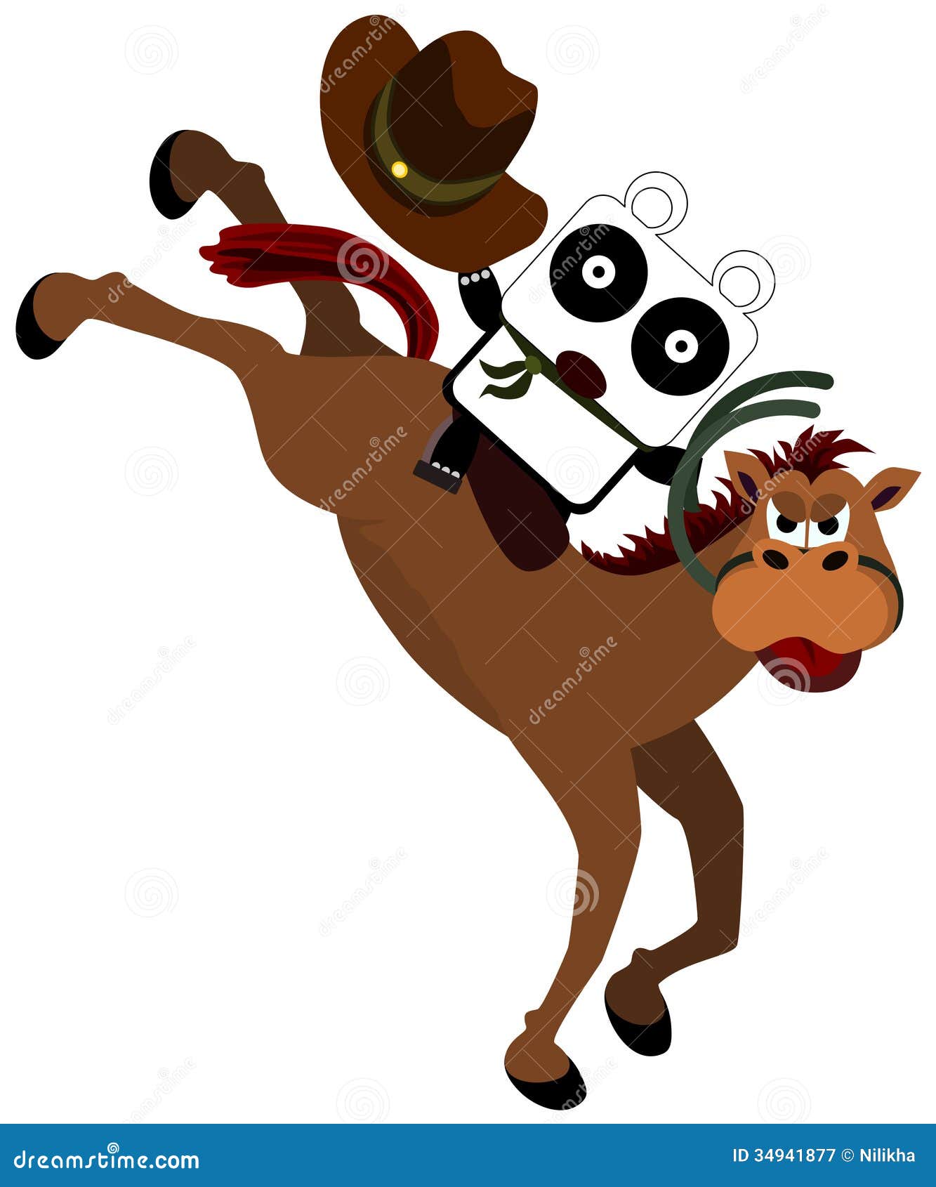 clipart panda cowboy - photo #3