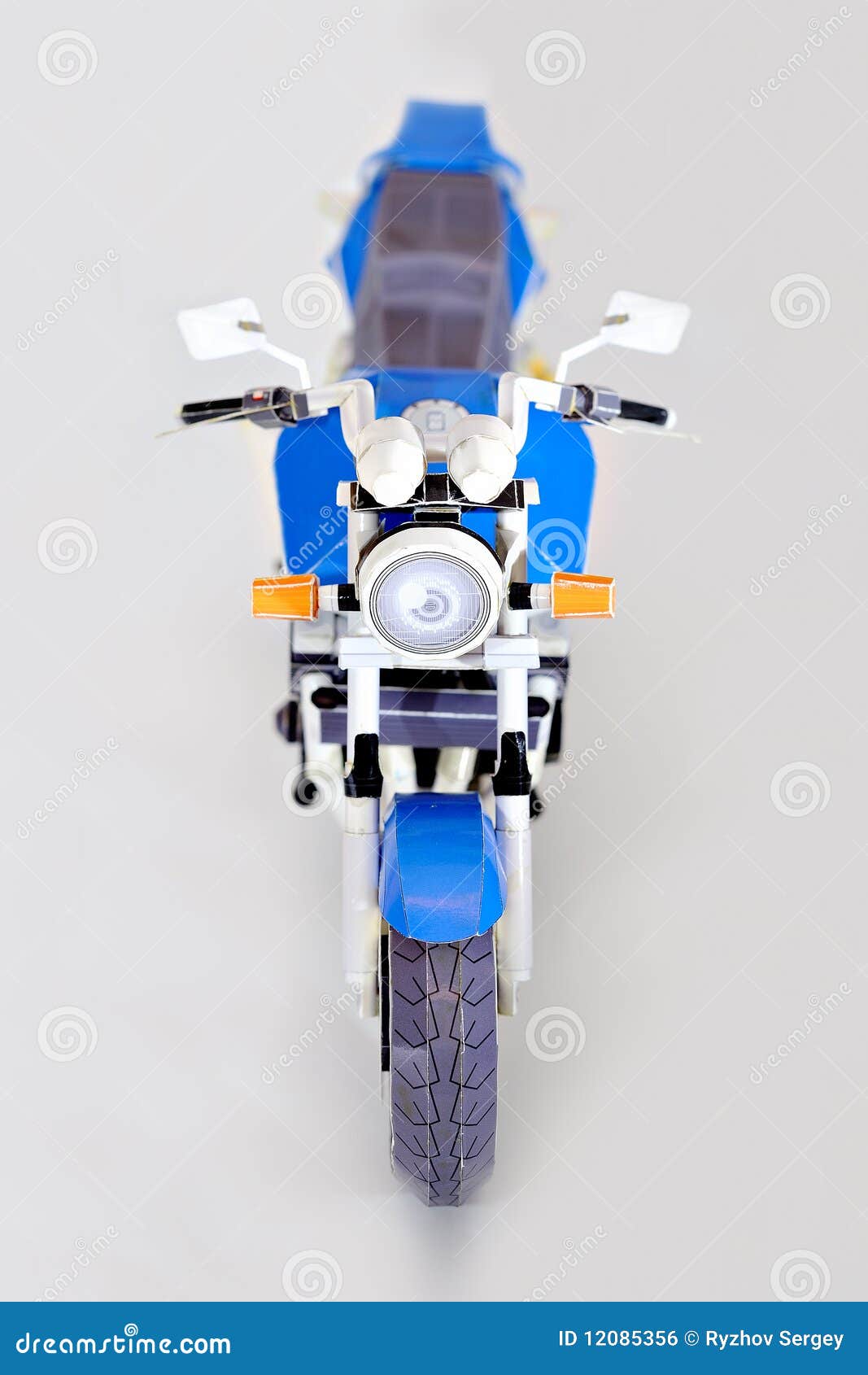 Royalty Free Stock Image: Paper motorcycle