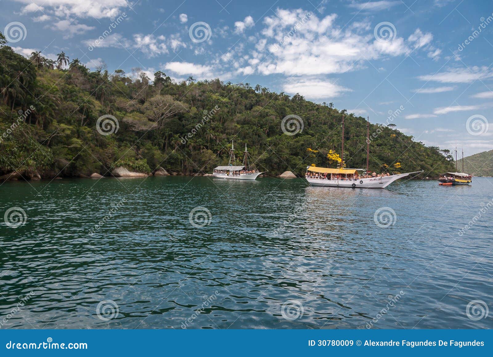  , several sailing boats and the clean waters.Rio de Janeiro, Brazil