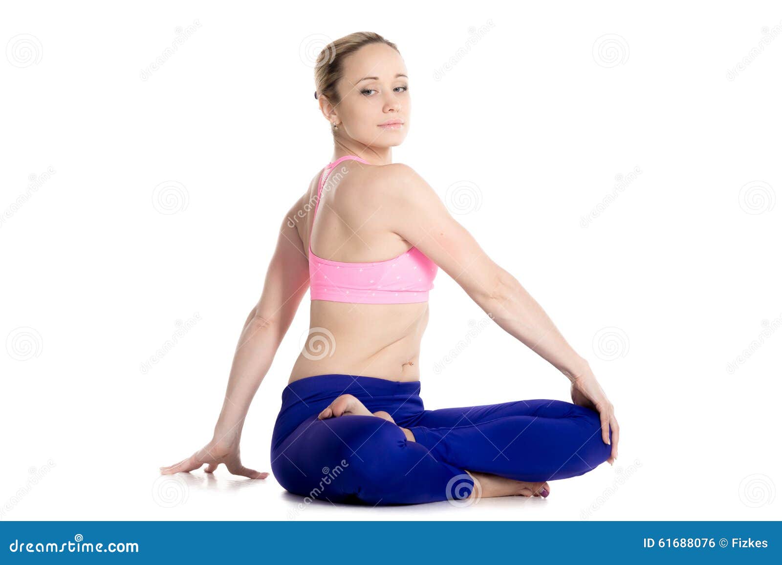 2019 year - Half Lotus Pose or Ardha Padmasana 2019 year