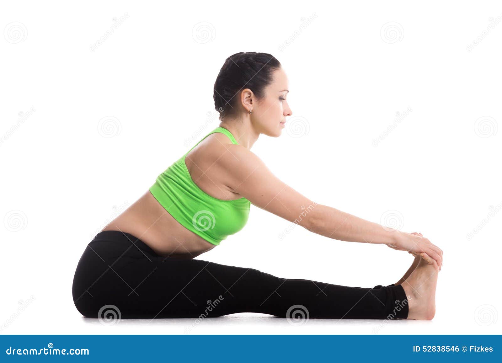 Paschimottanasana Yoga Pose Stock Photo - Image: 52838546