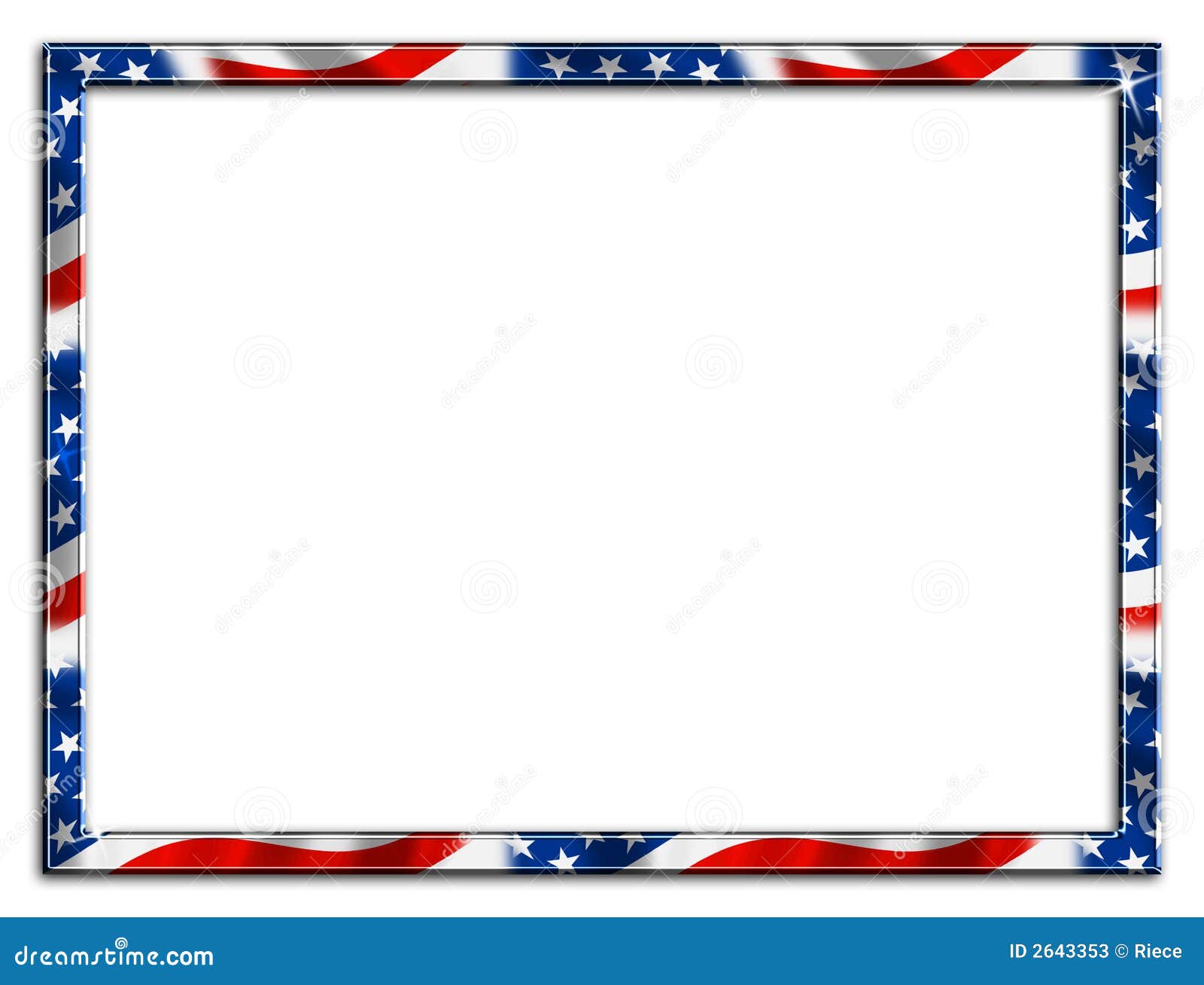 Red White and Blue Borders