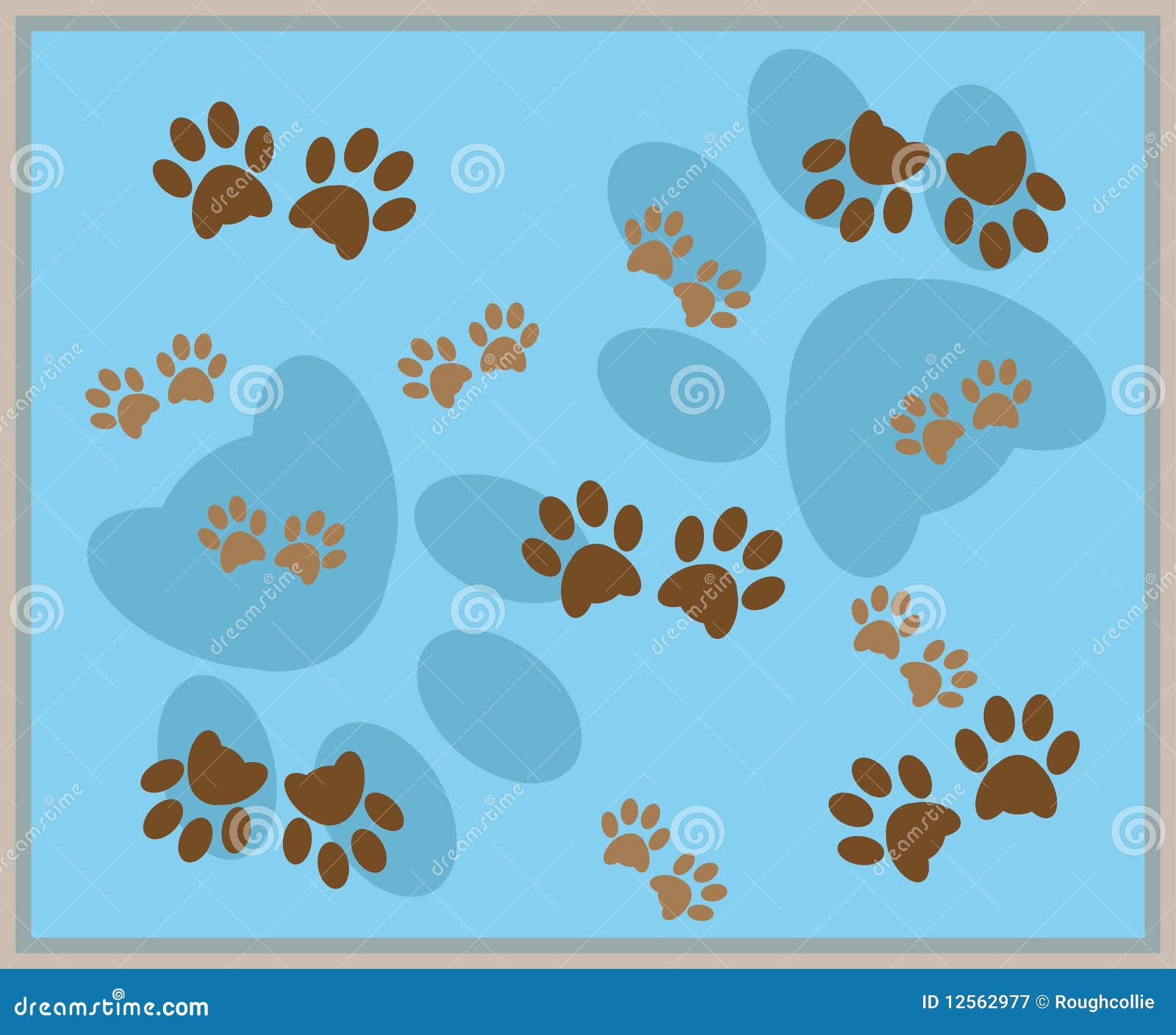 Paw Print Background Royalty Free Stock Photography Image 12562977