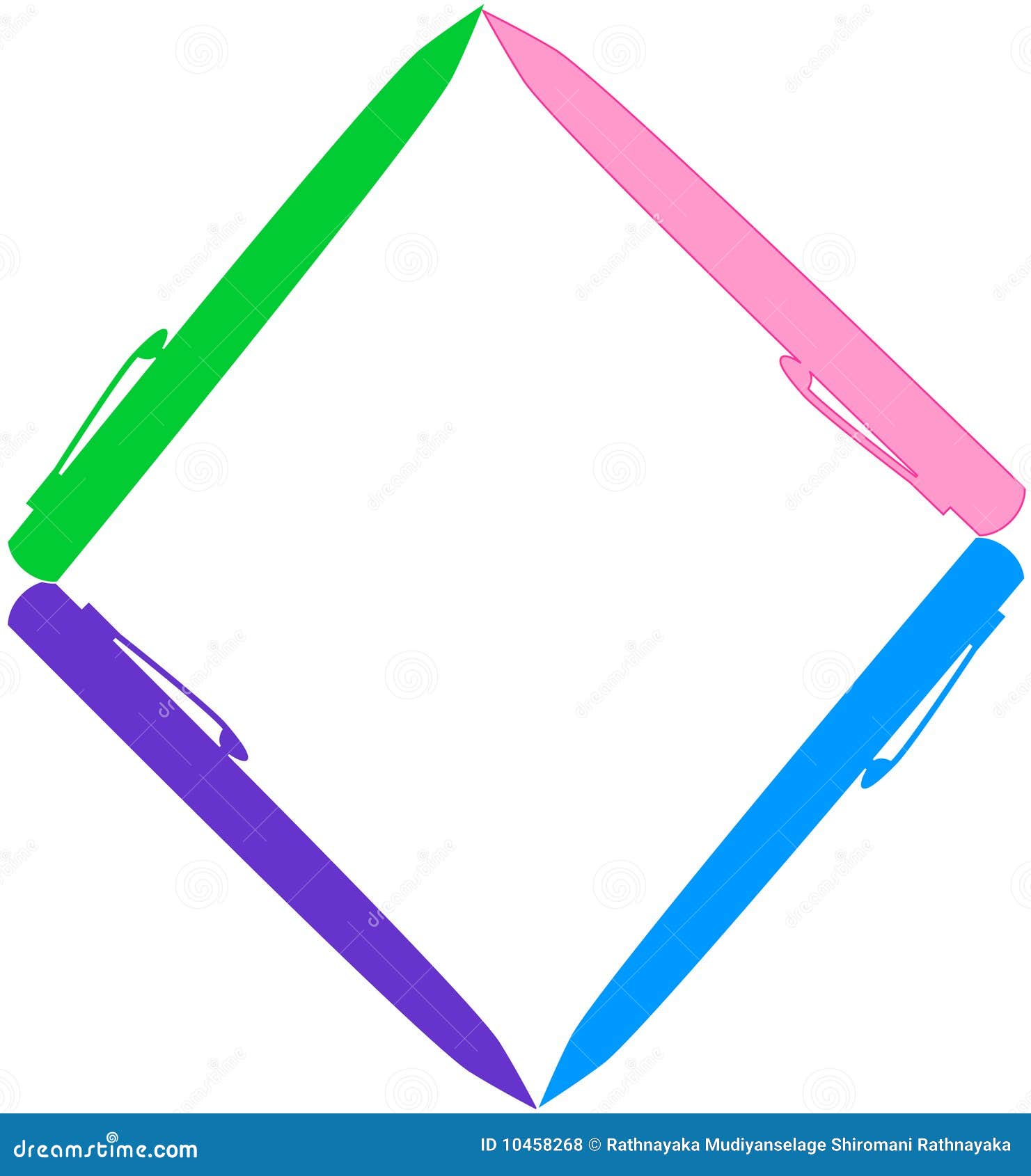 Pen Frame/border Royalty Free Stock Photos Image 10458268