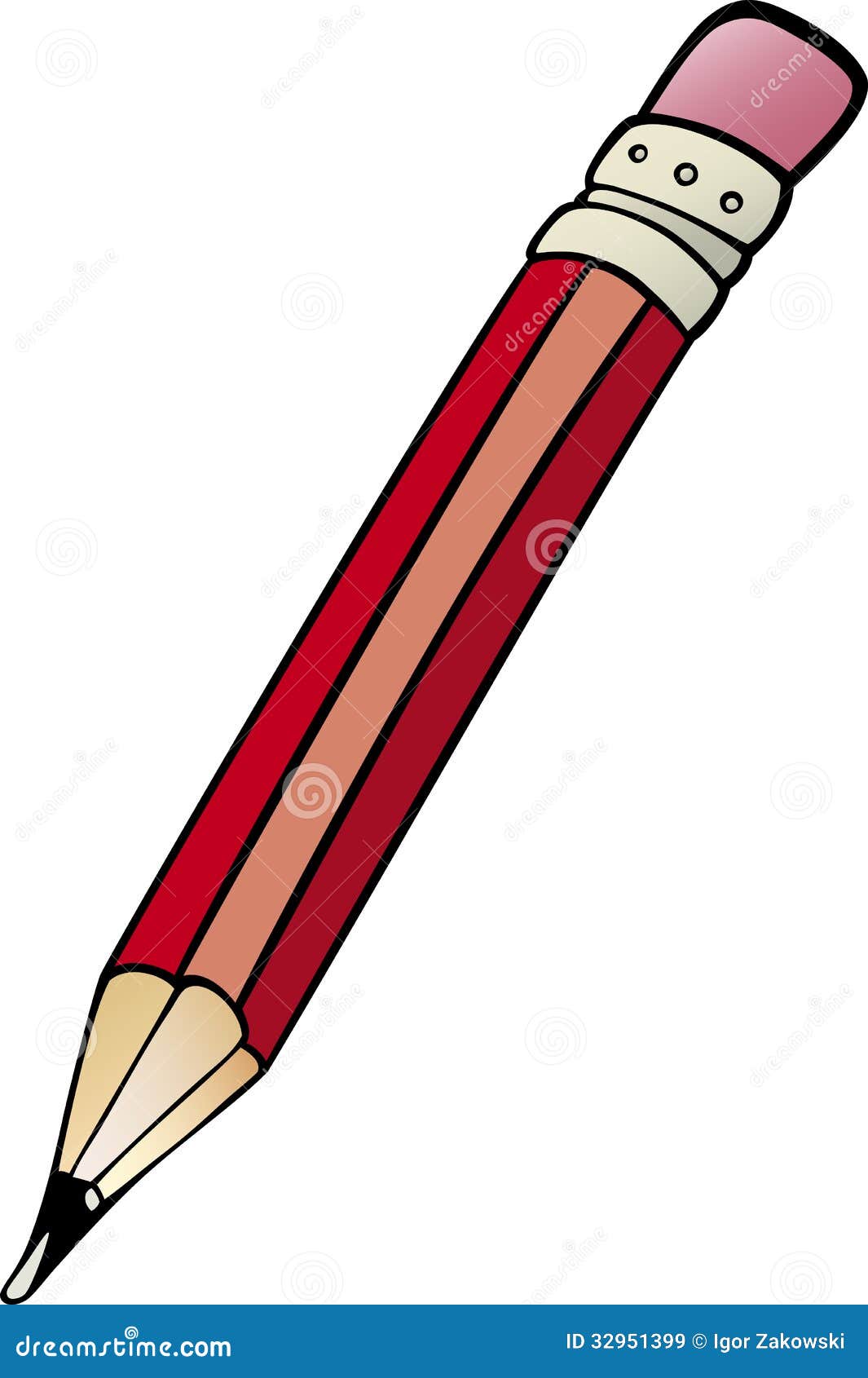 free cartoon pencil clipart - photo #24