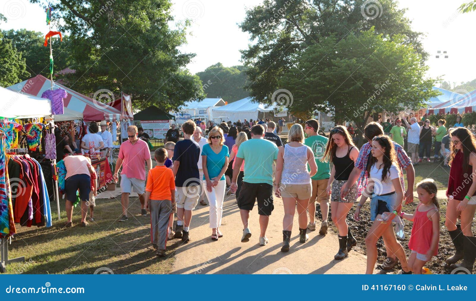 People Attend The Memphis Italian Festival, Memphis Tennessee Editorial