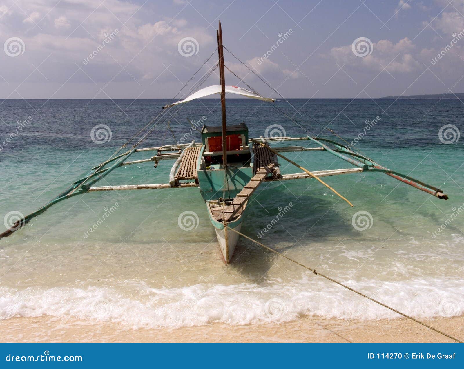 Fishing boat, Boracay, Philippines.