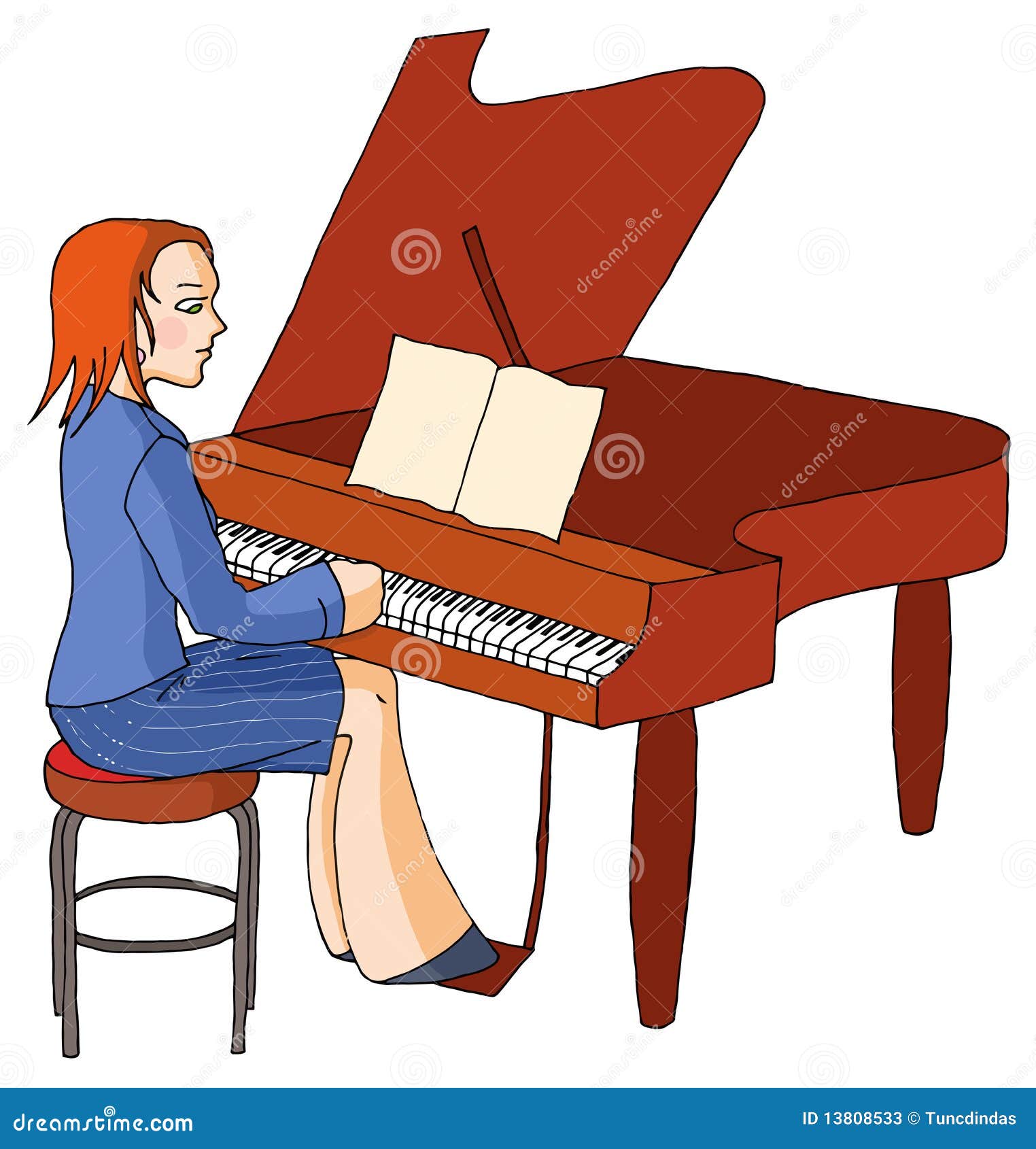 girl playing piano clipart - photo #44