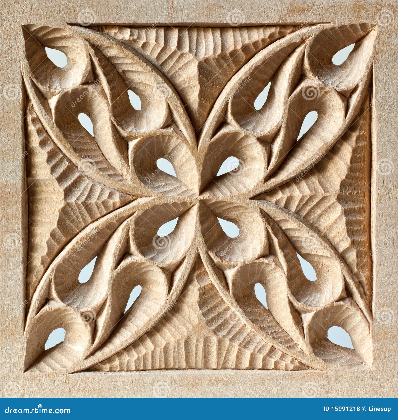 Pierced Carved Wood Panel Royalty Free Stock Photos - Image: 15991218