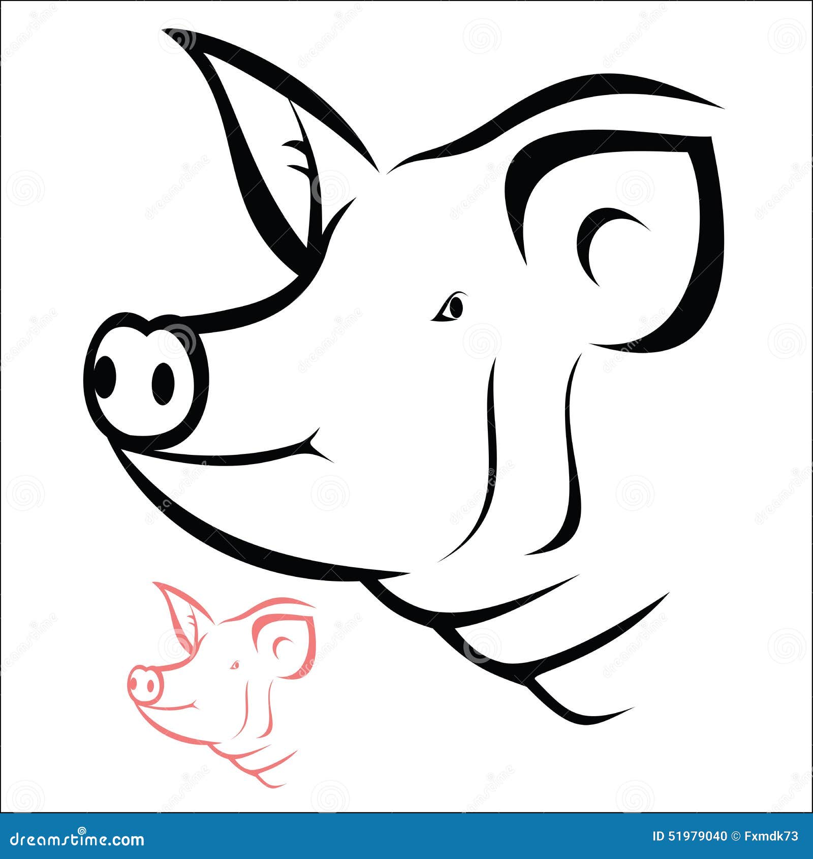clip art pig head - photo #15