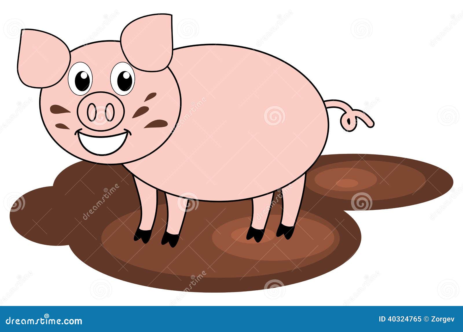 clipart pig in mud - photo #23