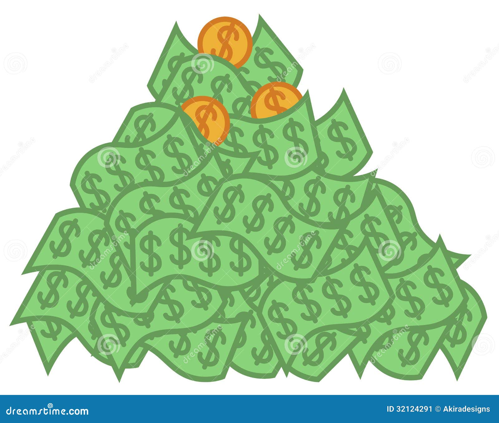 pile of money clipart free - photo #17