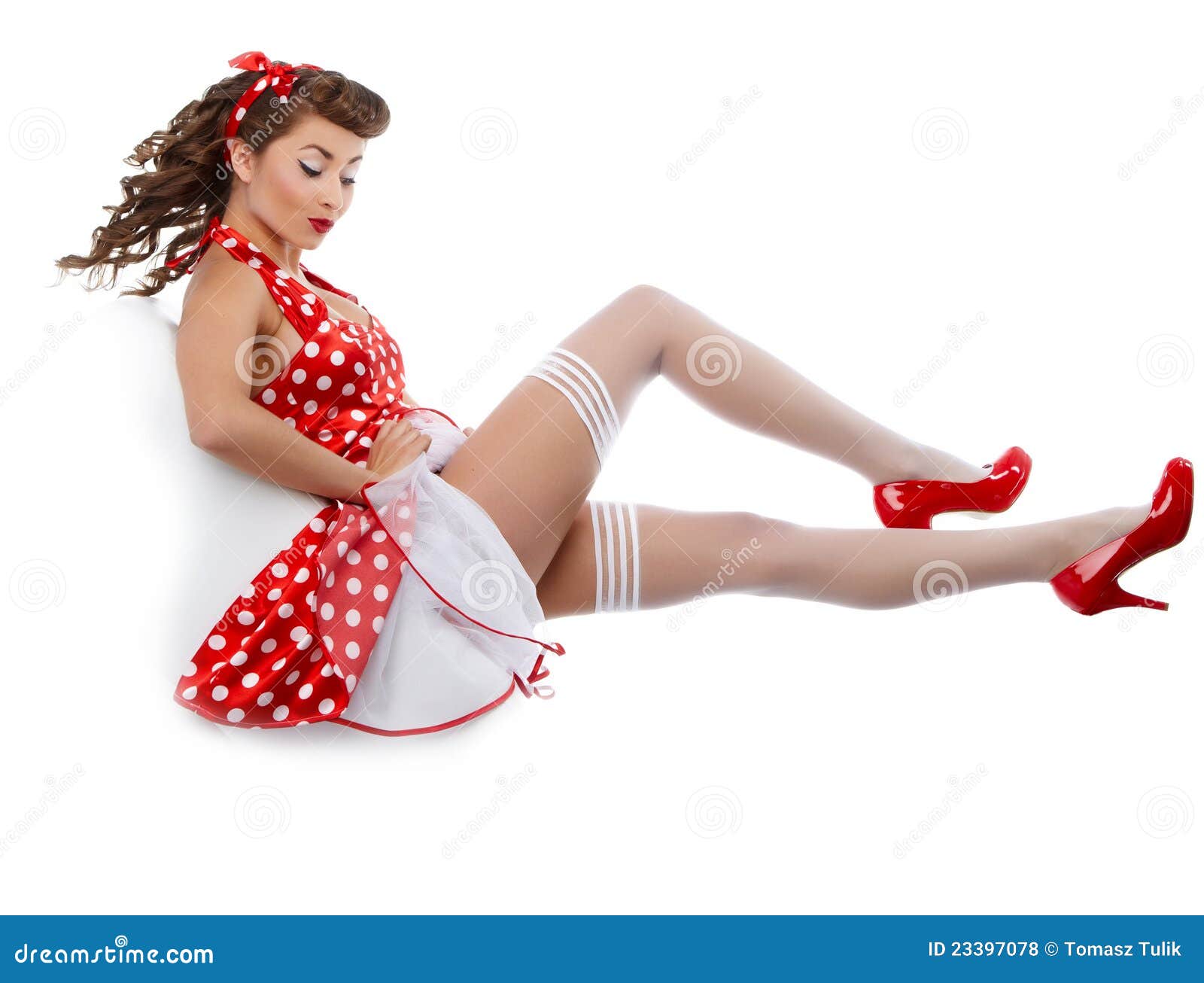 Pin-up Girl. American Style Stock Photo - Image: 36240250