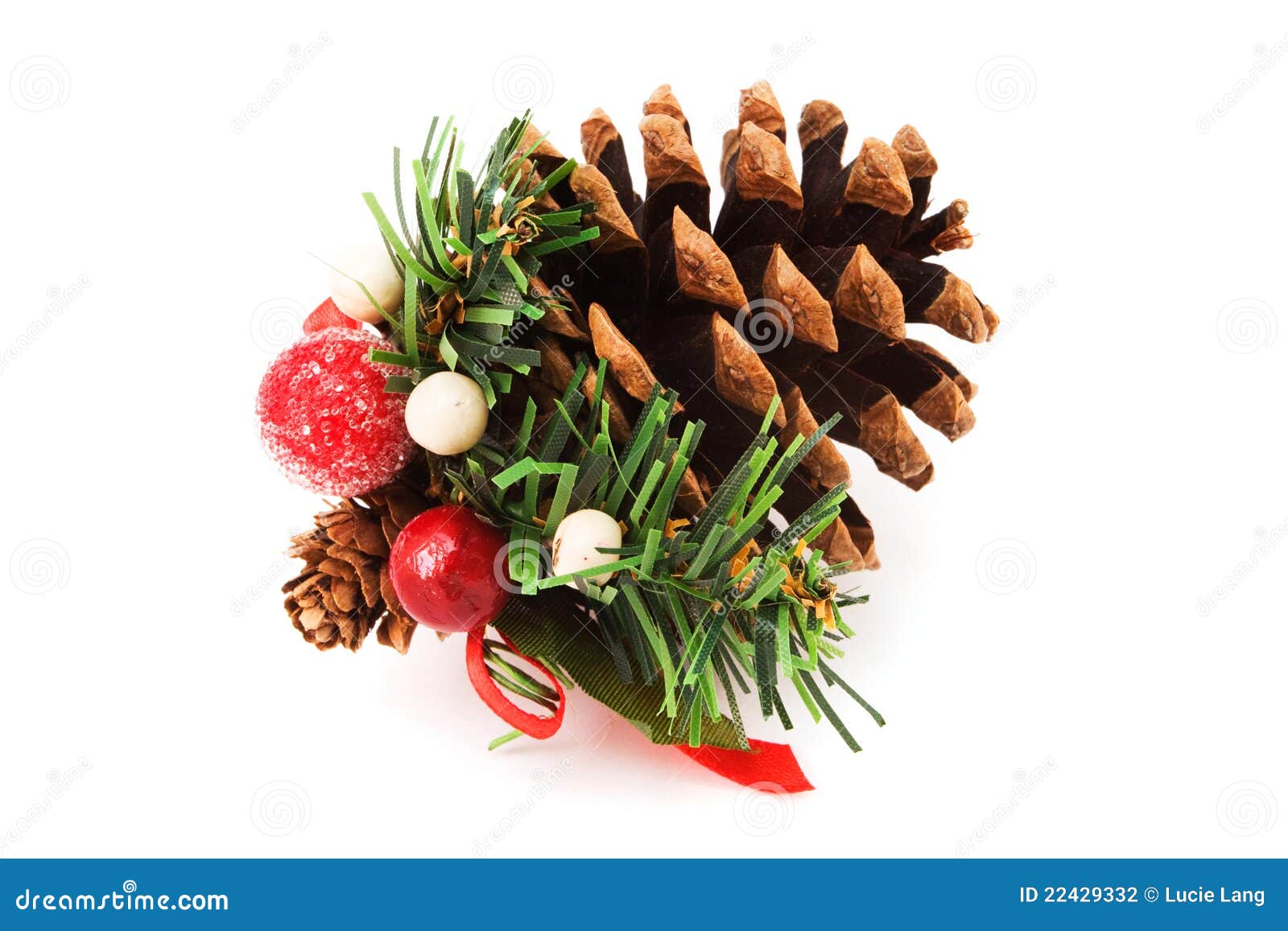 Pine Cone Christmas Decoration Stock Photography - Image: 22429332