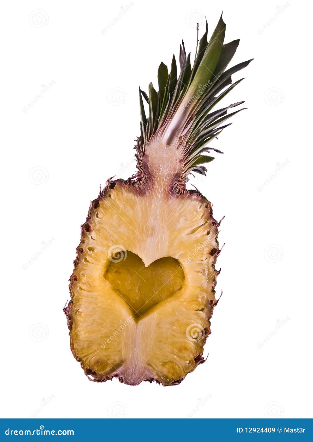 Pineapple Heart Cutted Heart Royalty Free Stock Images ...