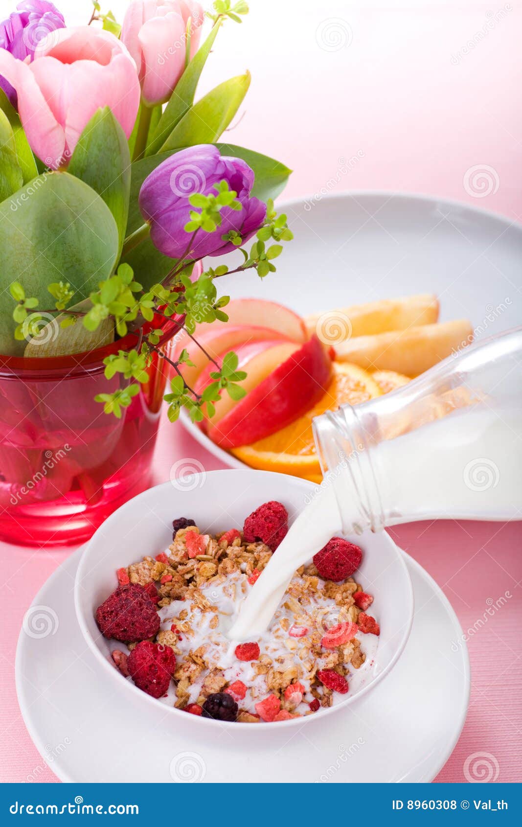 Pink Breakfast Royalty Free Stock Photos Image 8960308