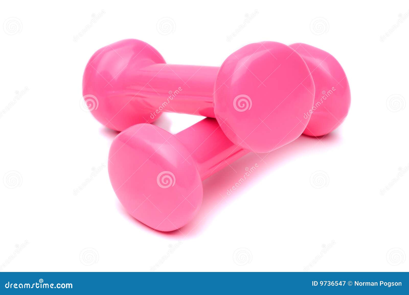Pink Exercise Weights Royalty Free Stock Photography Image 9736547