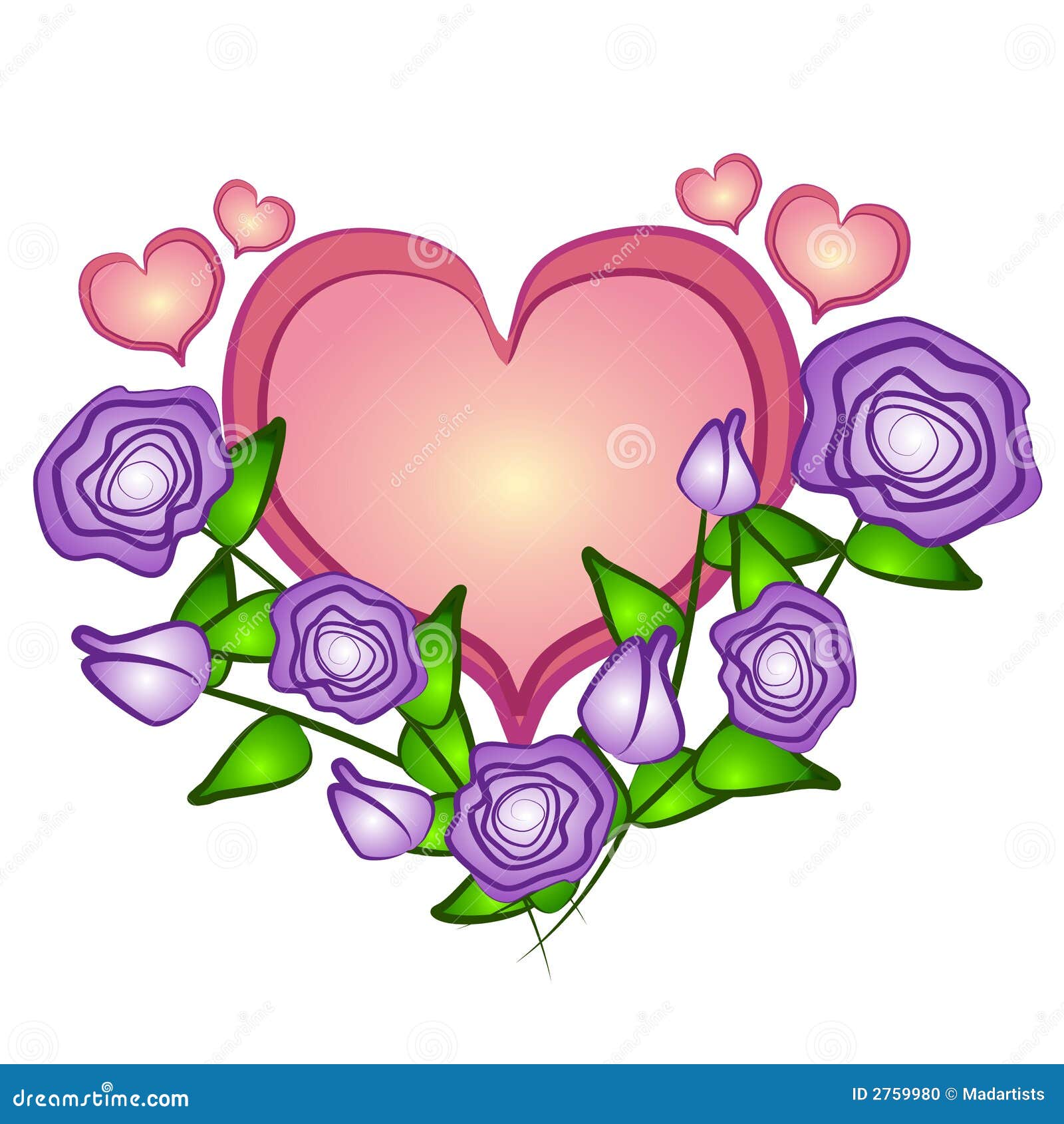 clipart hearts and roses - photo #4