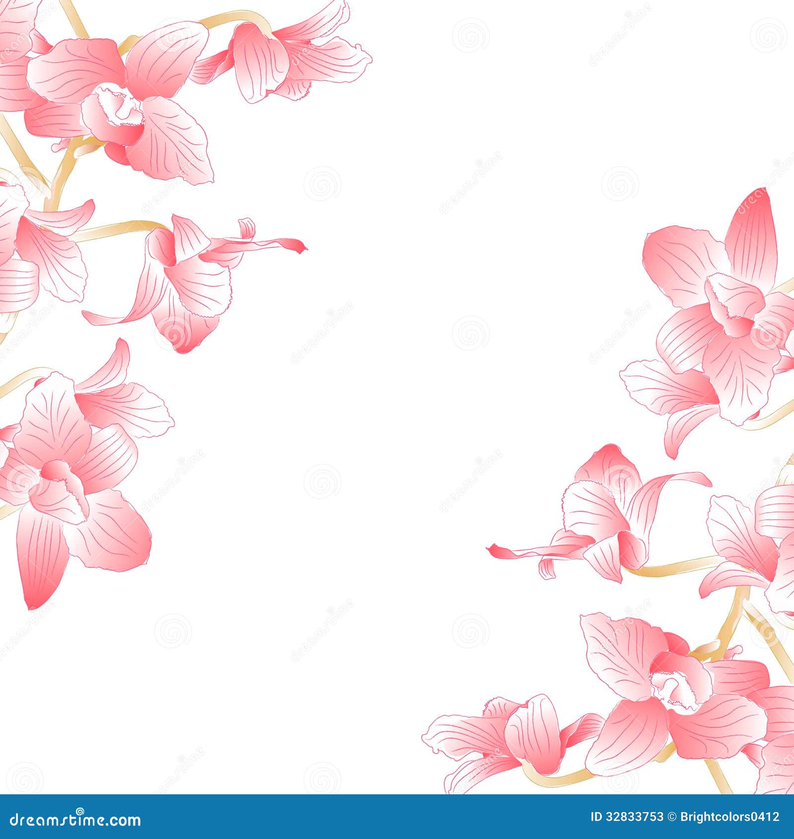 White Orchid Clipart