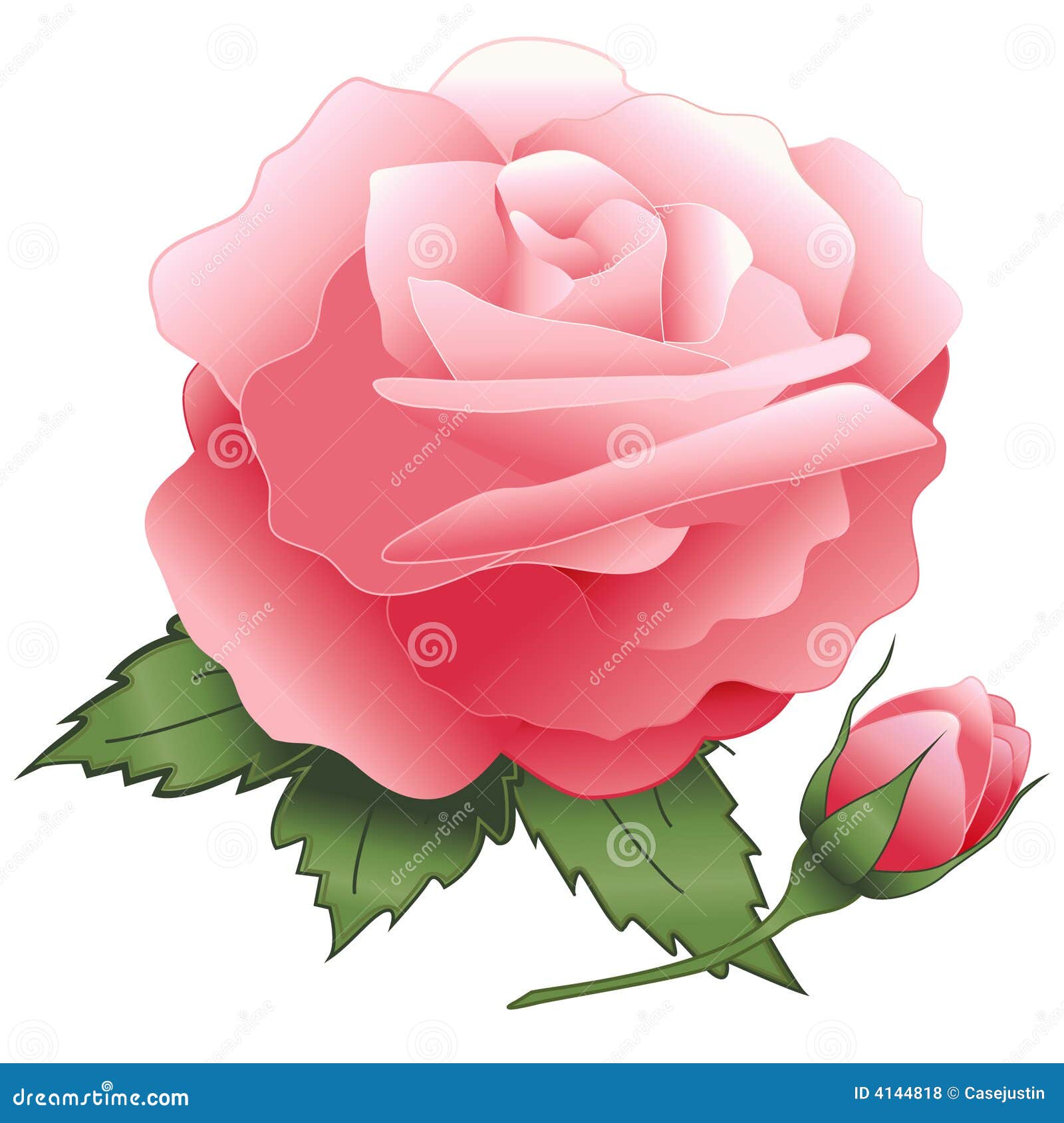 Pink Rose Clip Art