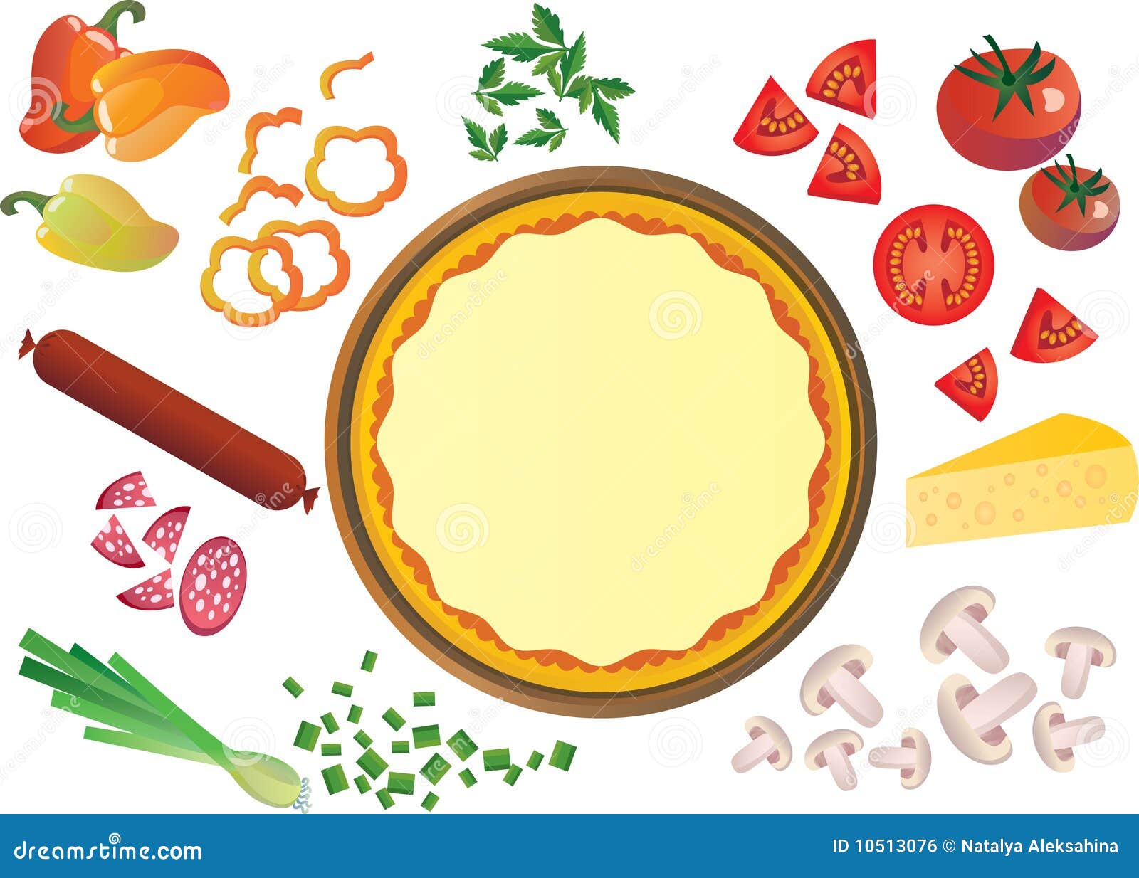 clipart pizza toppings - photo #16