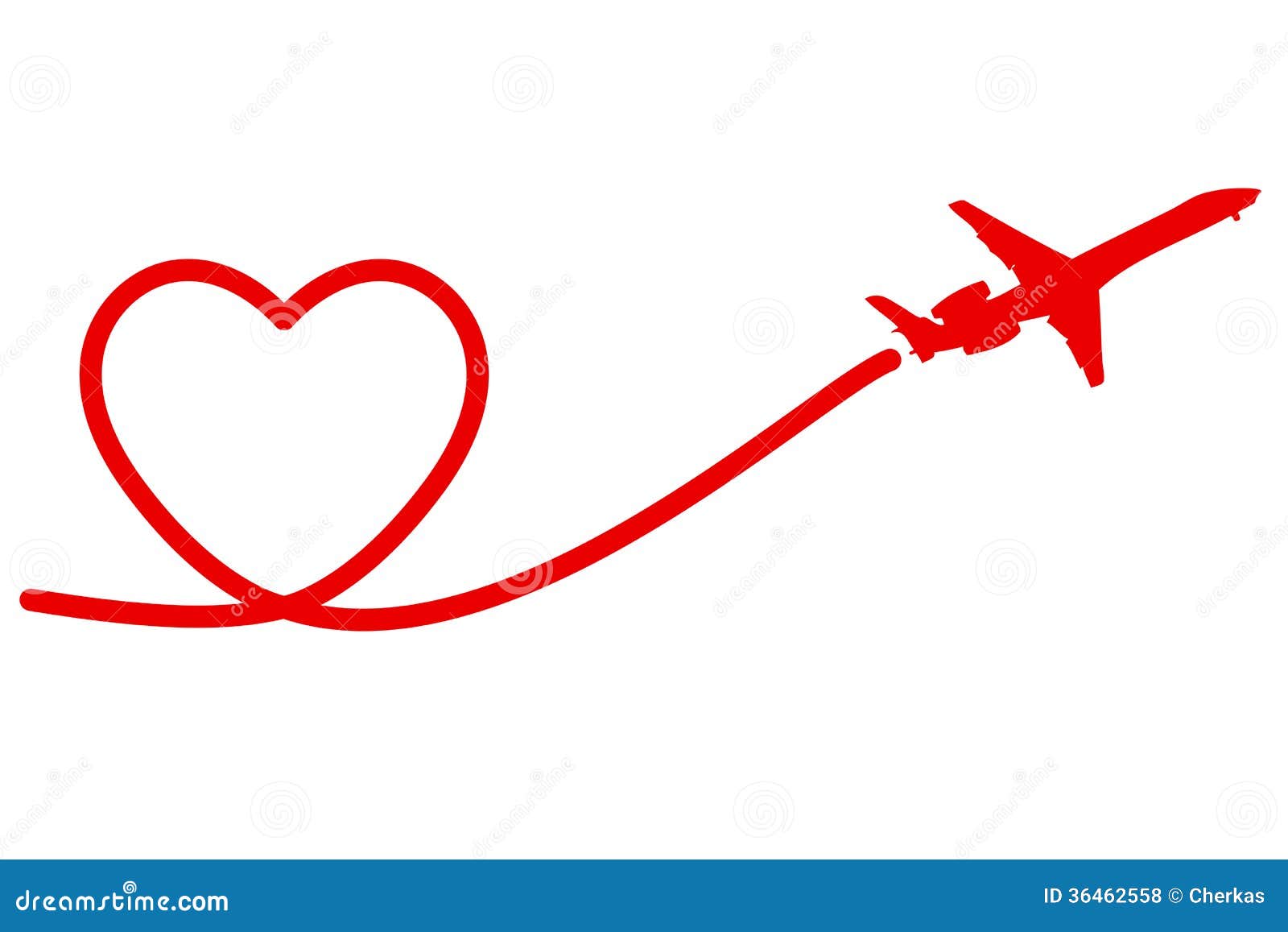 airplane heart clipart - photo #2