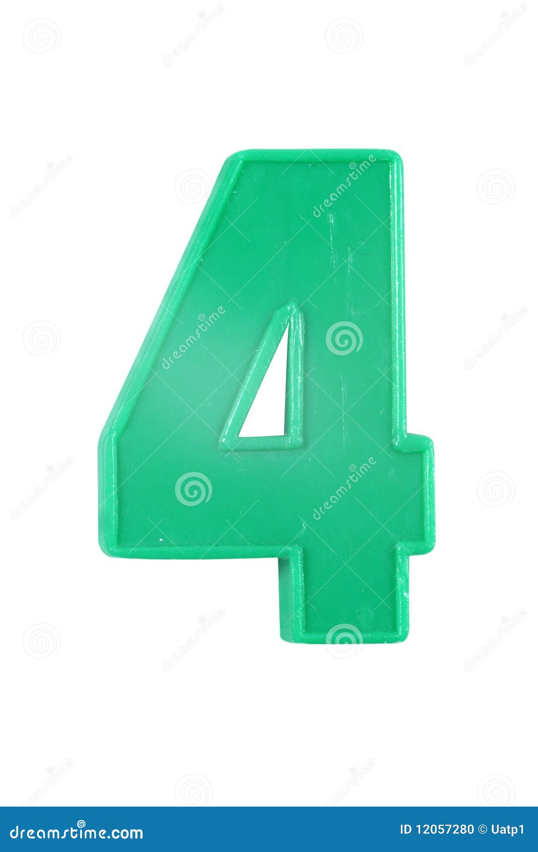 Plastic Number Four Stock Photo Image 12057280