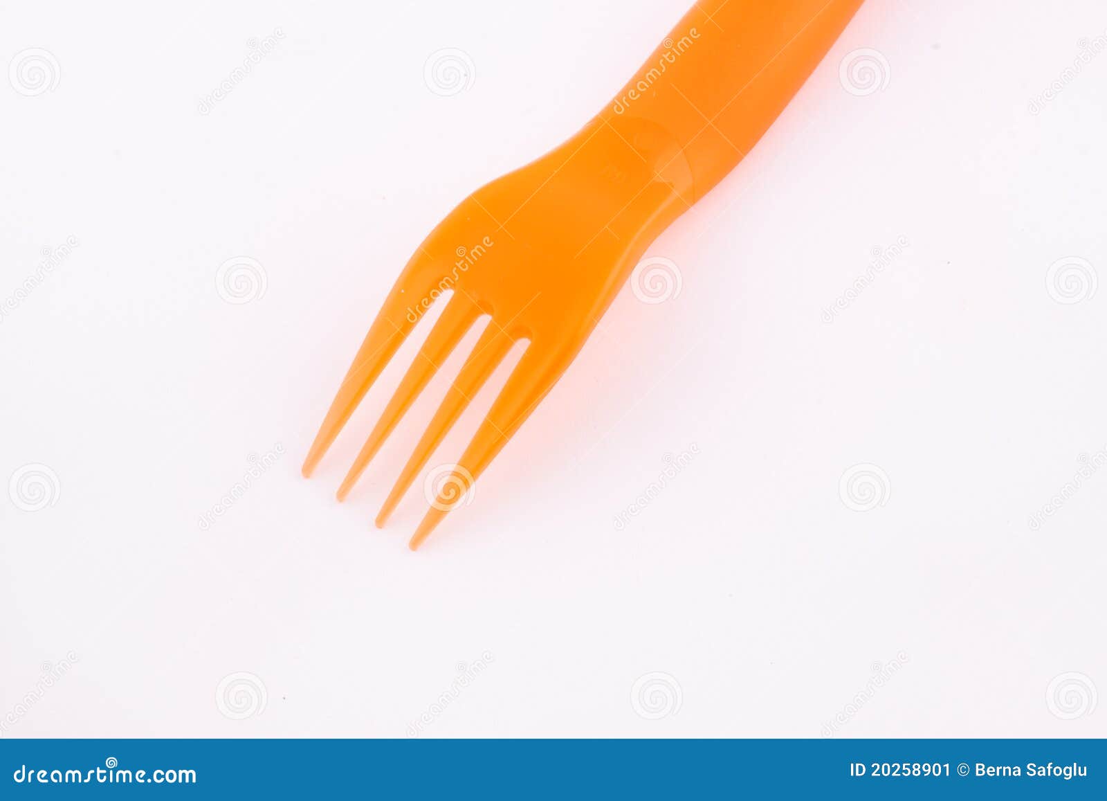 Plastic Orange Fork Stock Image Image 20258901