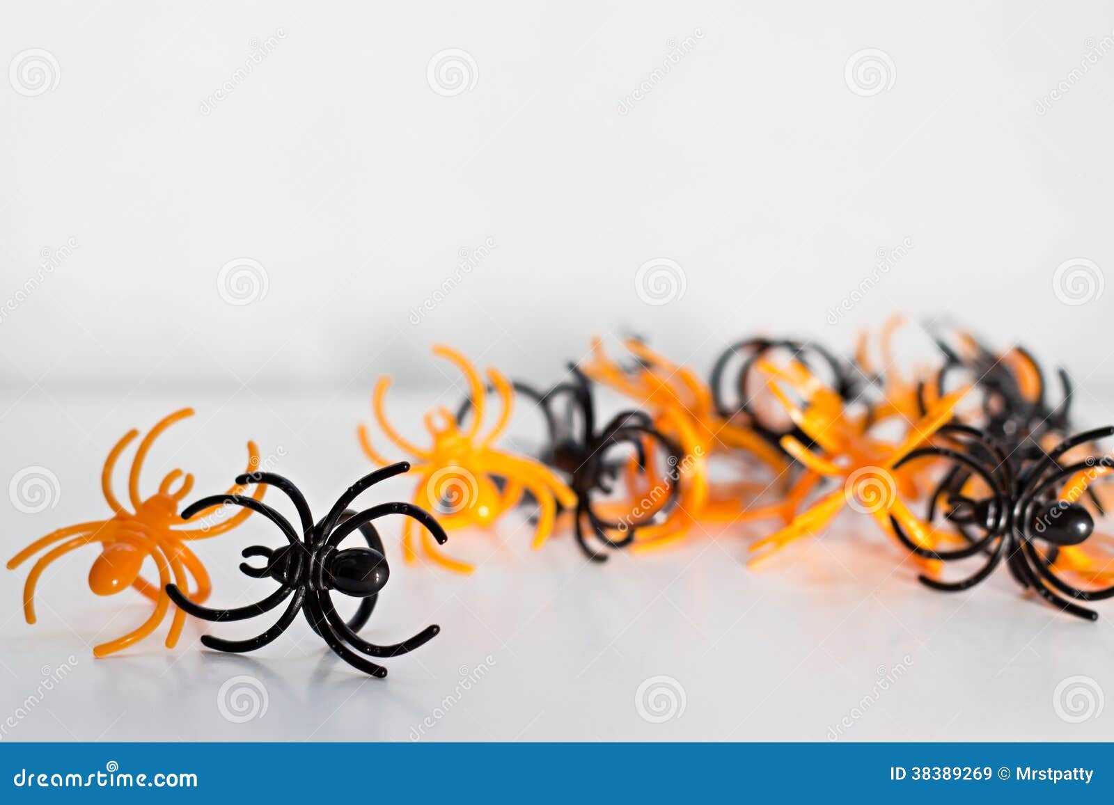 Plastic Toy Spider Rings Royalty Free Stock Images Image