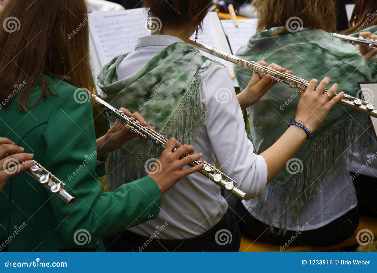 Playing The Flute Royalty Free Stock Image - Image: 1233916