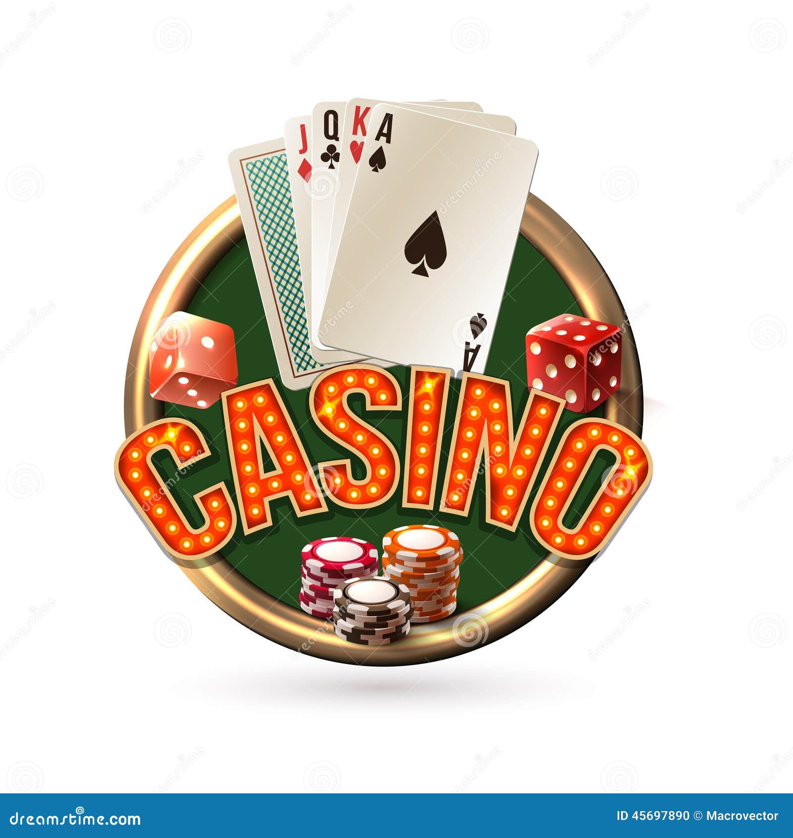 Casino chip logos