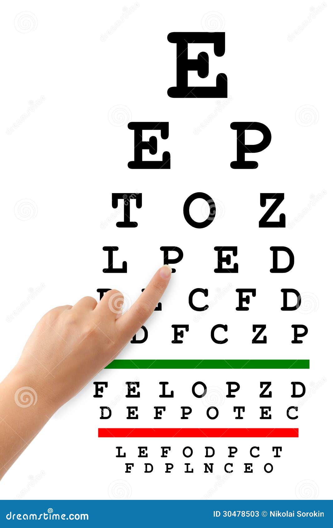 pointing-hand-and-eyesight-test-chart-stock-photos-image-30478503