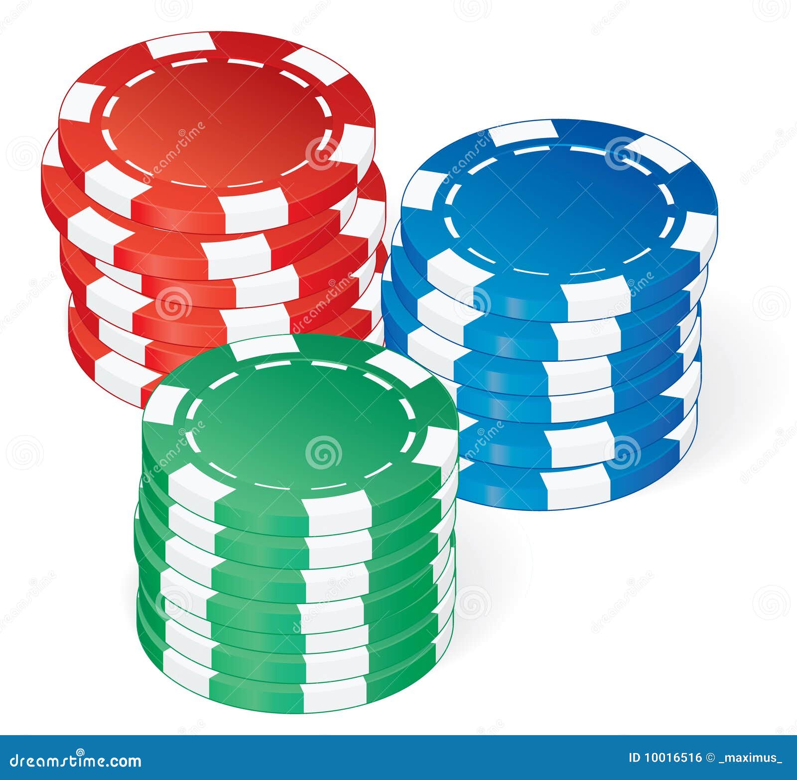Poker Chips Vector Royalty Free Stock Image - Image: 10016516