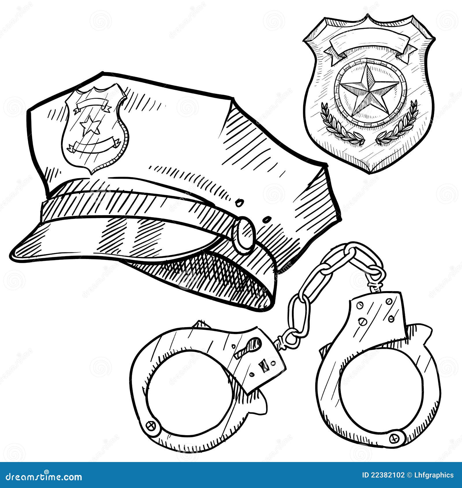 police hat clip art black and white - photo #12