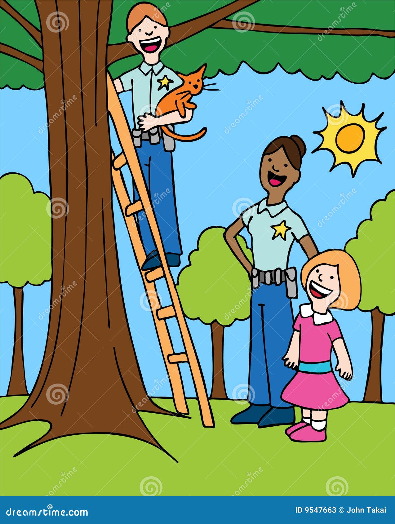 clipart cat in tree - photo #39