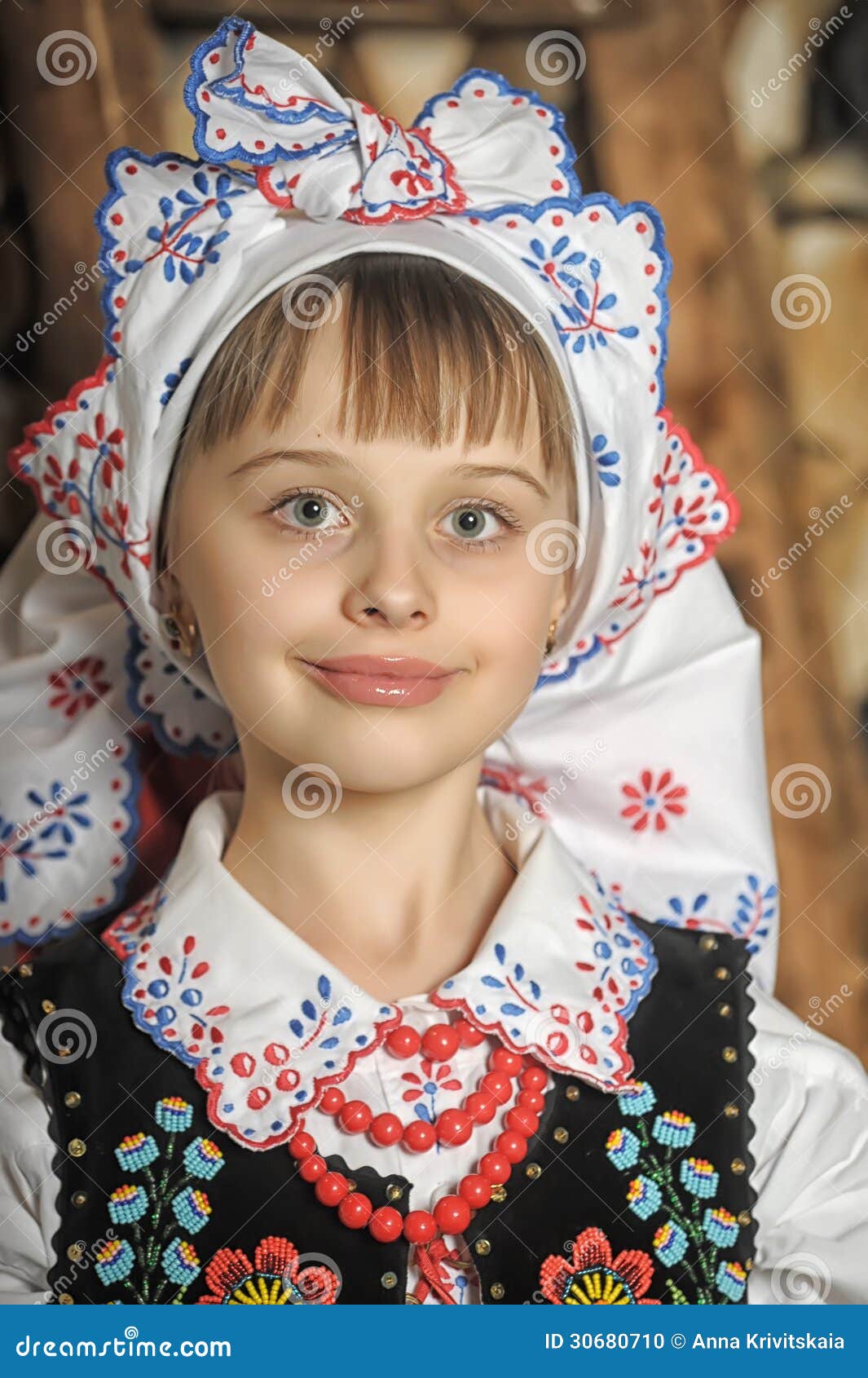 Polish Girl In National Costume