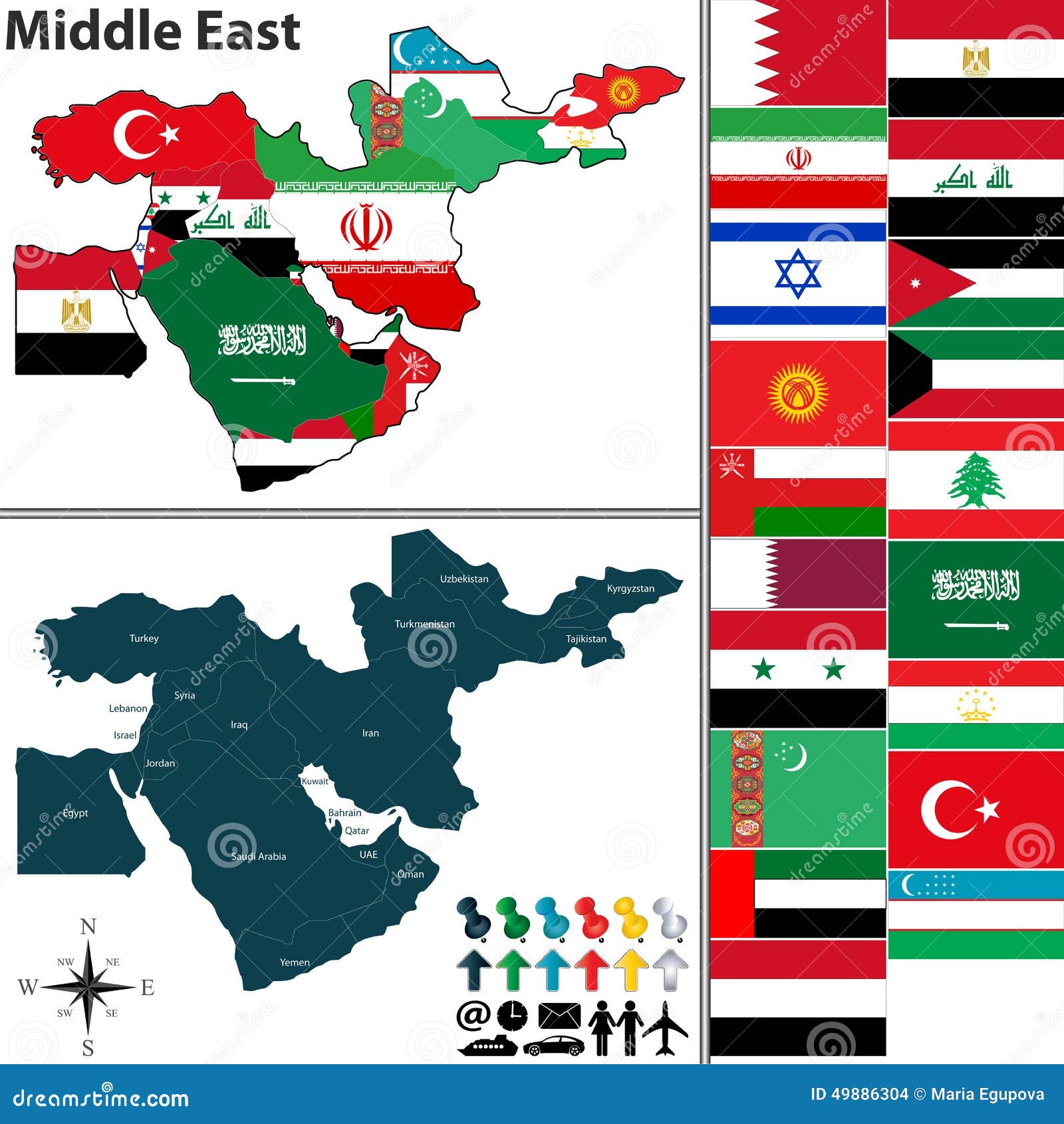 clipart map of middle east - photo #44