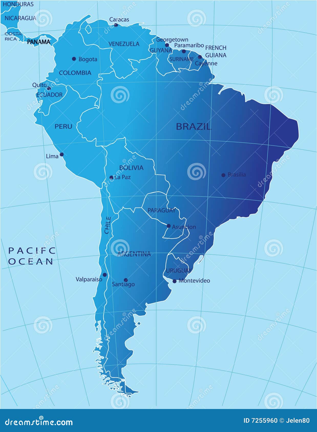 stock illustration south america political stock illustration south america political