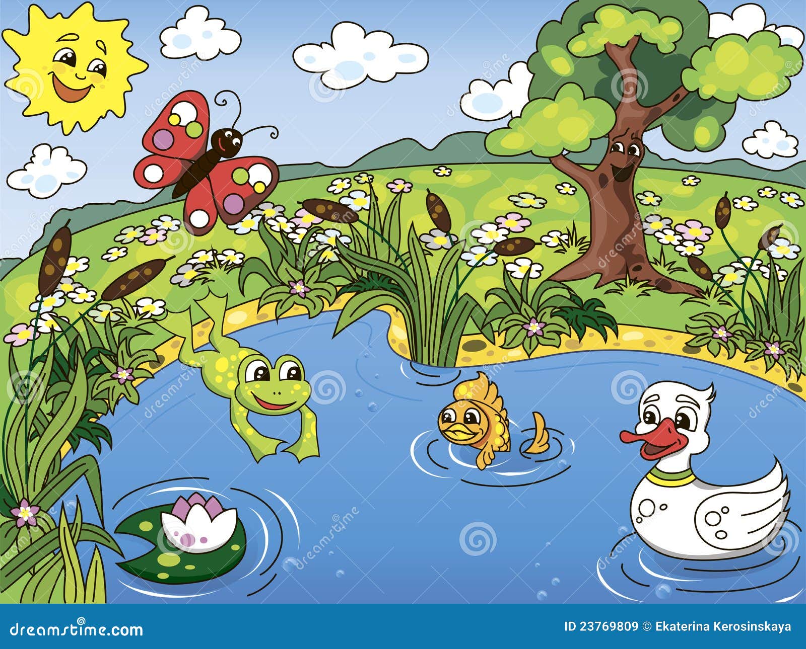 clipart pond animals - photo #22