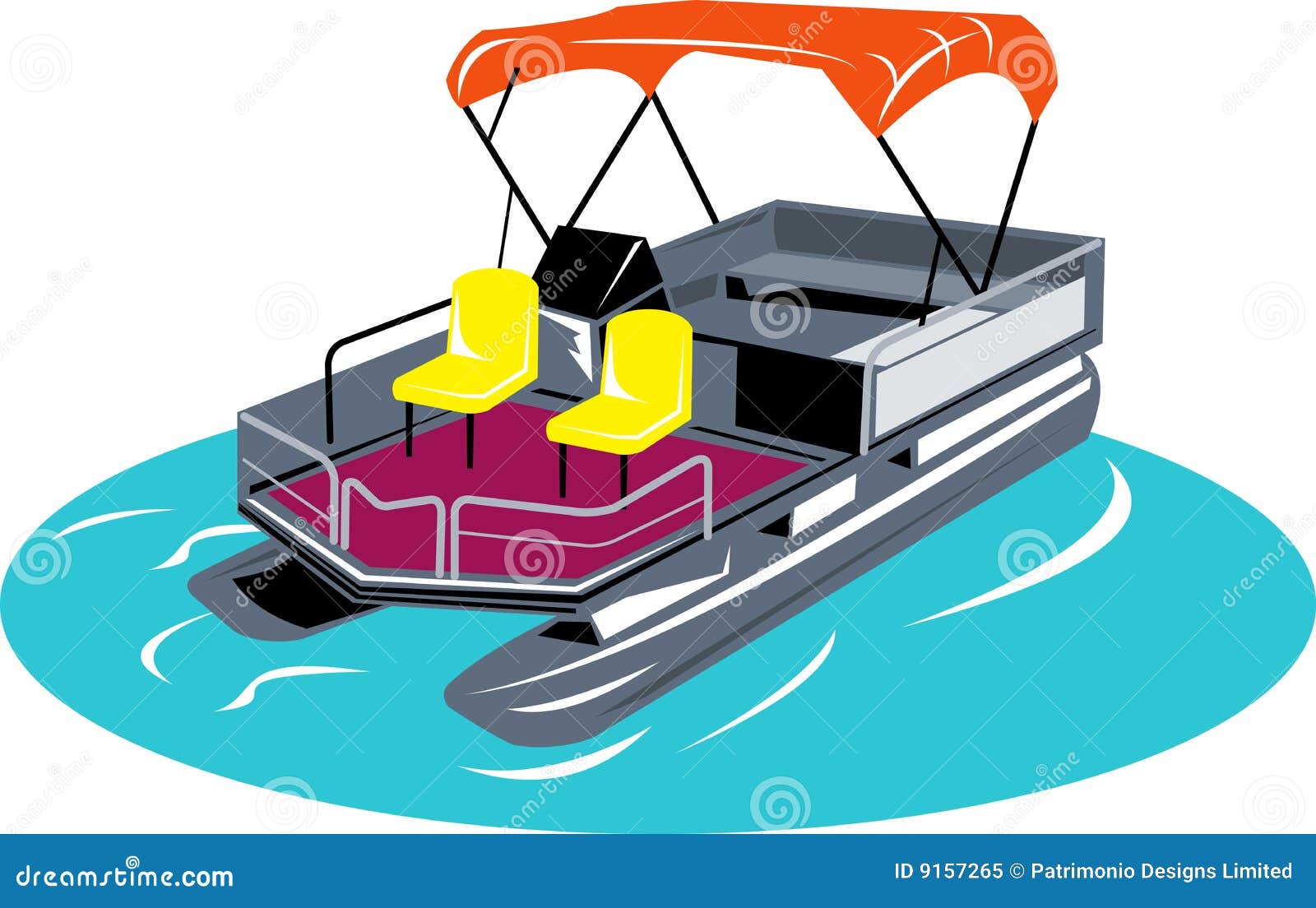 Pontoon Boat Clipart Pontoon boat