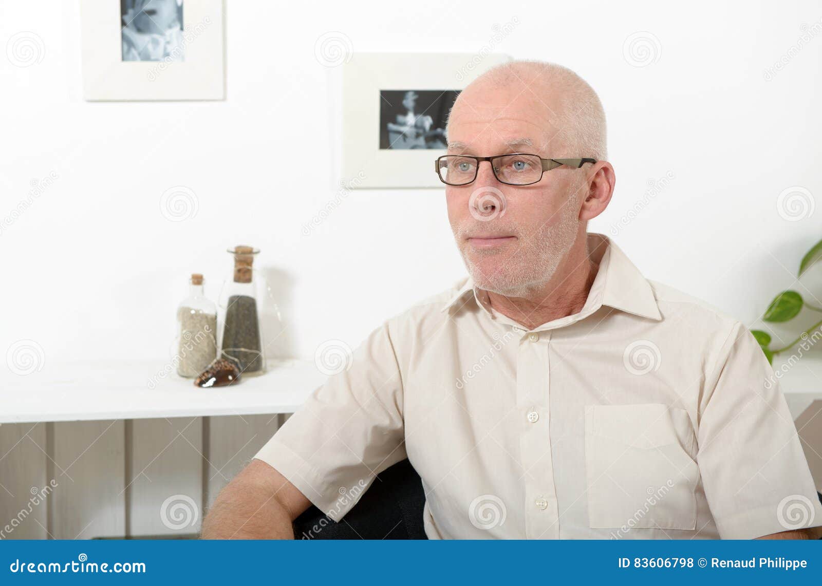 Portrait Of Handsome Mature Man Stock Photo Image Of Lifestyle Male
