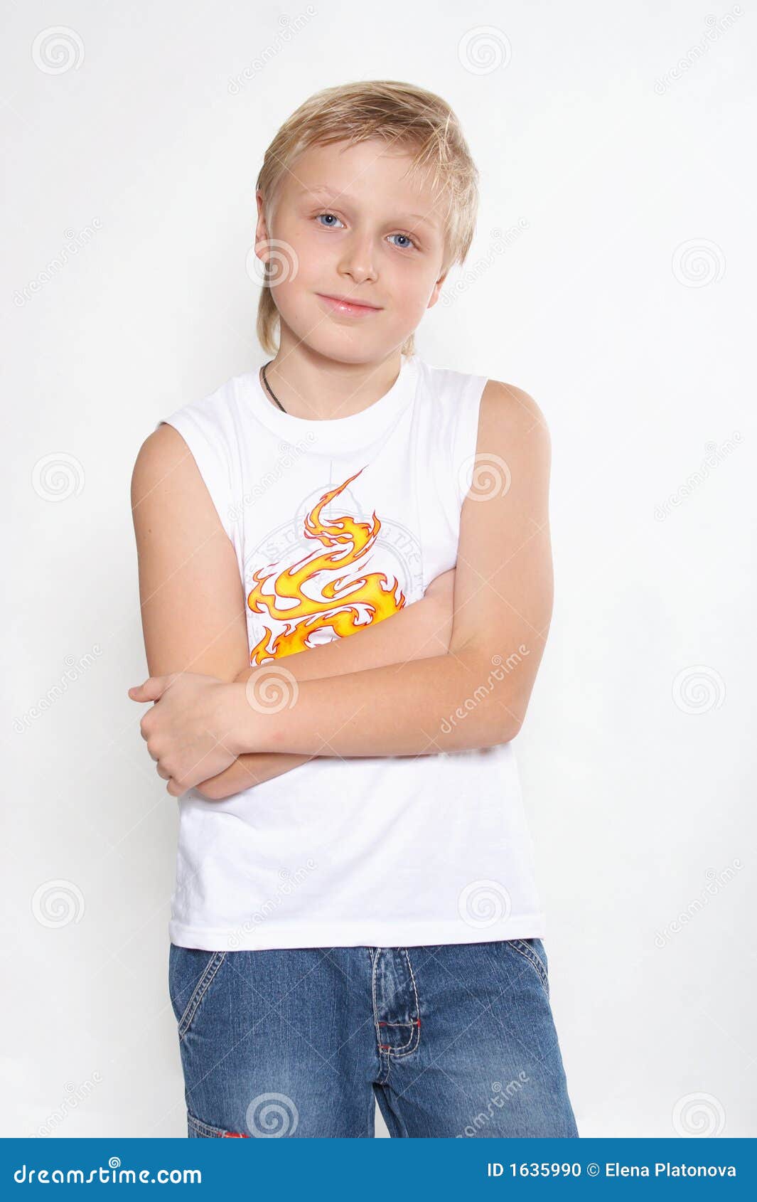 Portrait N5 Of A Boy Of Eleven Years. Stock Photo - Image: 1635990
