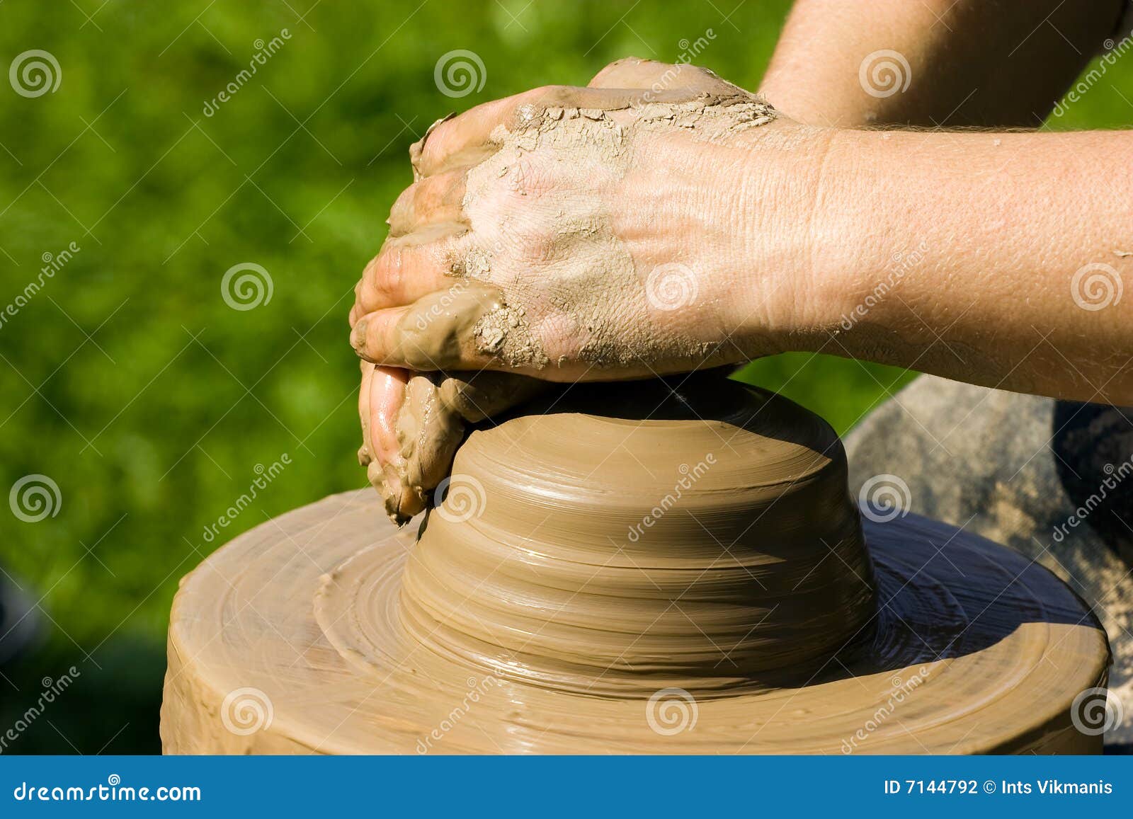 Potters Hands Stock Photography Image 7144792